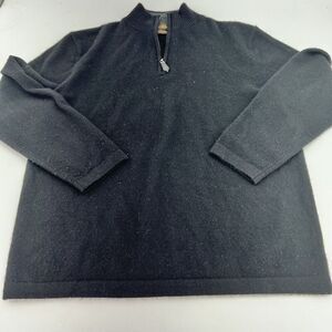 Paolo Mondo Black 100% Cashmere Sweater Size Medium